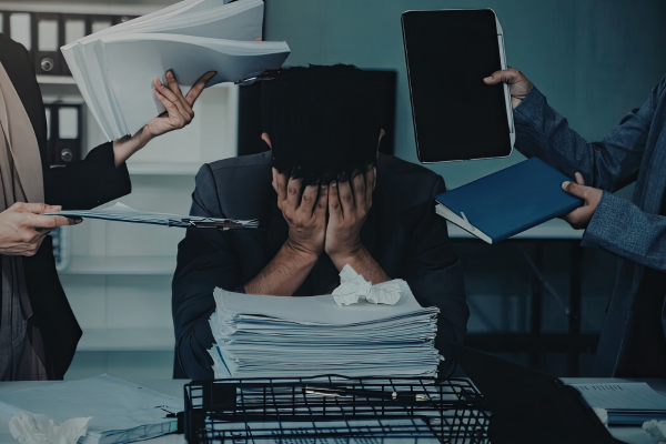 Overworked team struggling due to inefficient business systems
