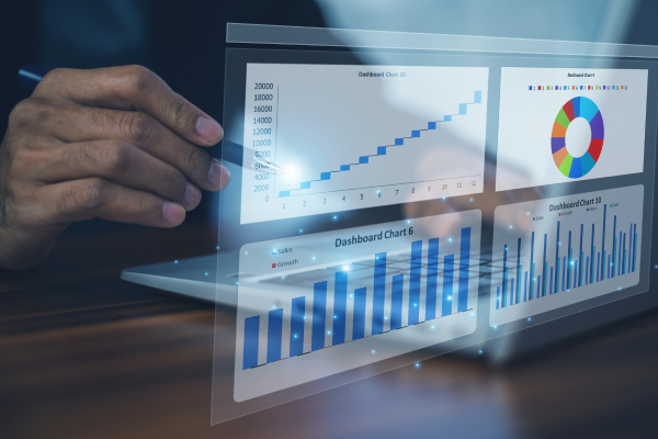 Dashboard tracking execution and business performance metrics