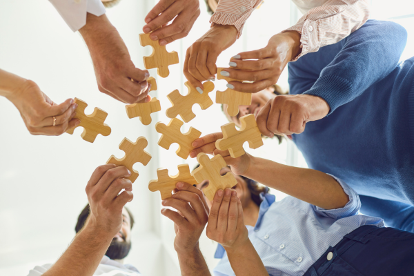 Team collaborating on workflow optimization and process improvement